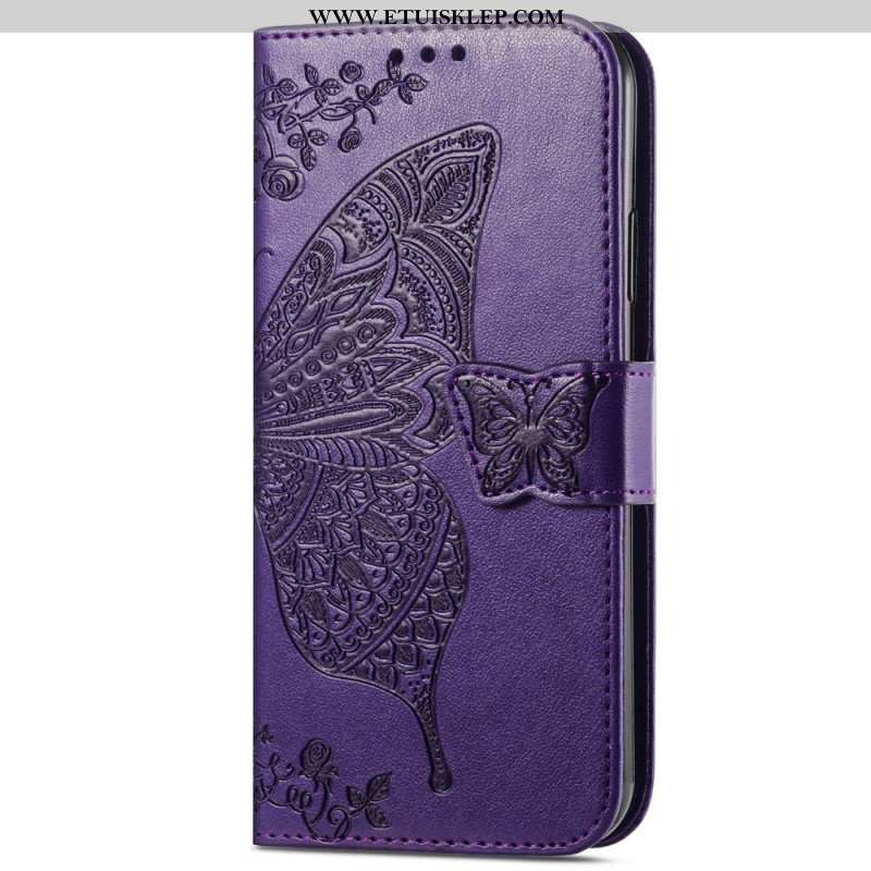 Etui Folio do Samsung Galaxy A54 5G Barokowy Motyl